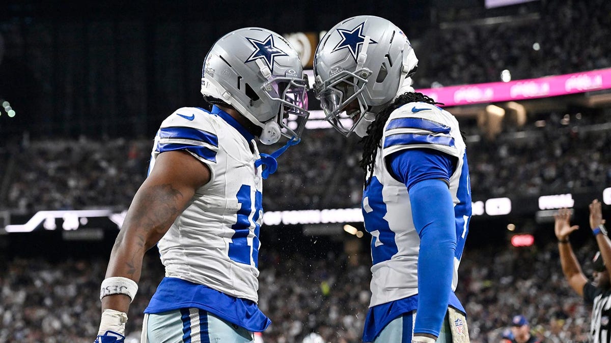 CeeDee Lamb with his teammate Ryan Flournoy