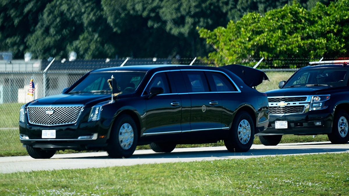 The Beast arrives at Palm Beach International Airport