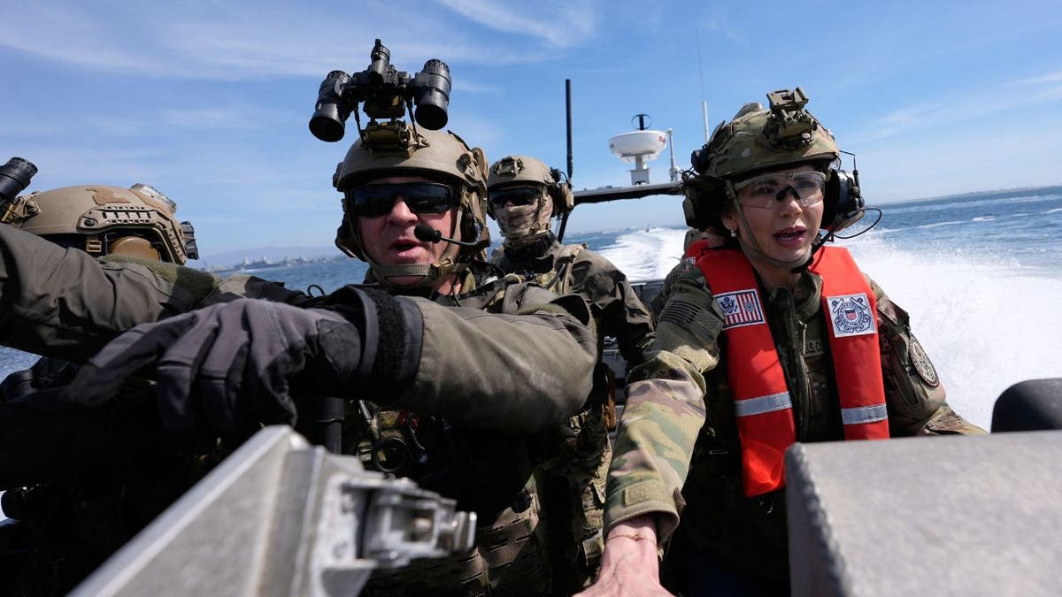 Secretary of Homeland Security Kristi Noem visits Coast Guard