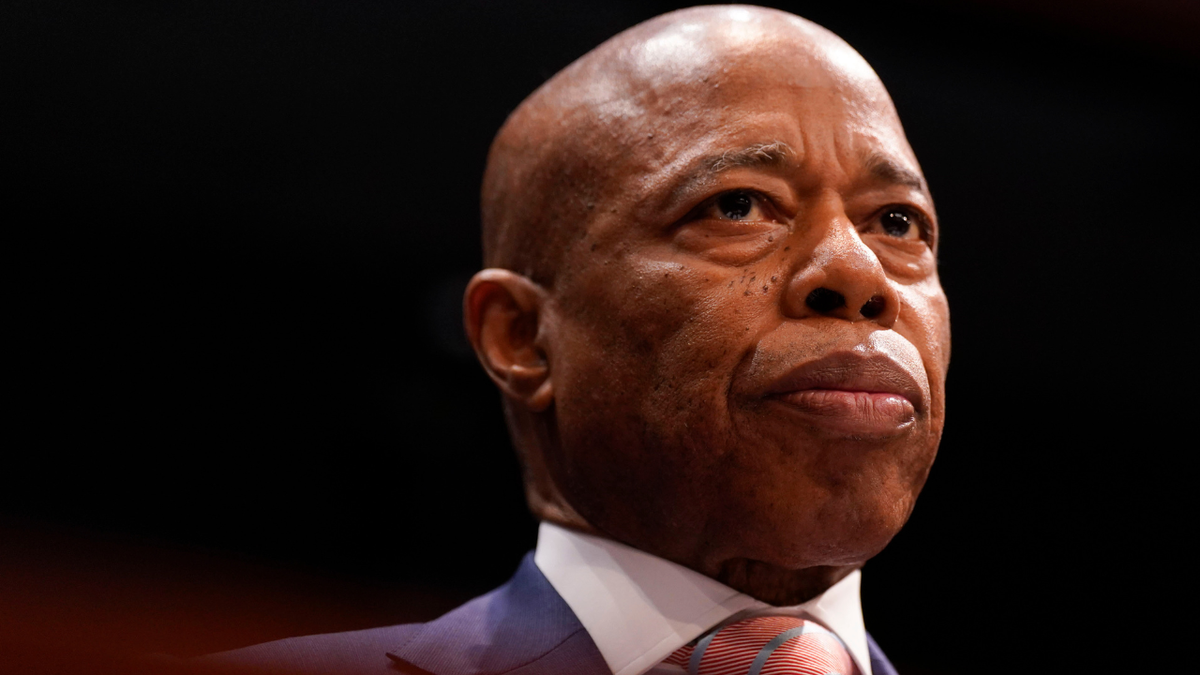 Eric Adams, mayor of New York, listens during a hearing in D.C.