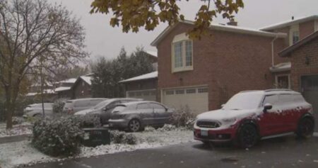 Southern Ontario, parts of Quebec see 1st snowfall of the year