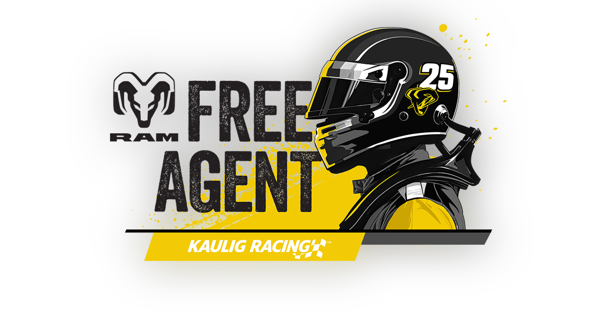 Ram and Kaulig Racing Free Agent logo