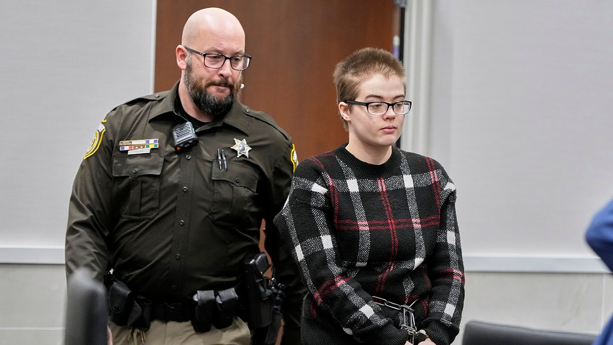 Morgan Geyser appears in a Waukesha County courtroom.
