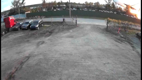 Louisville UPS plane crash caught on CCTV footage