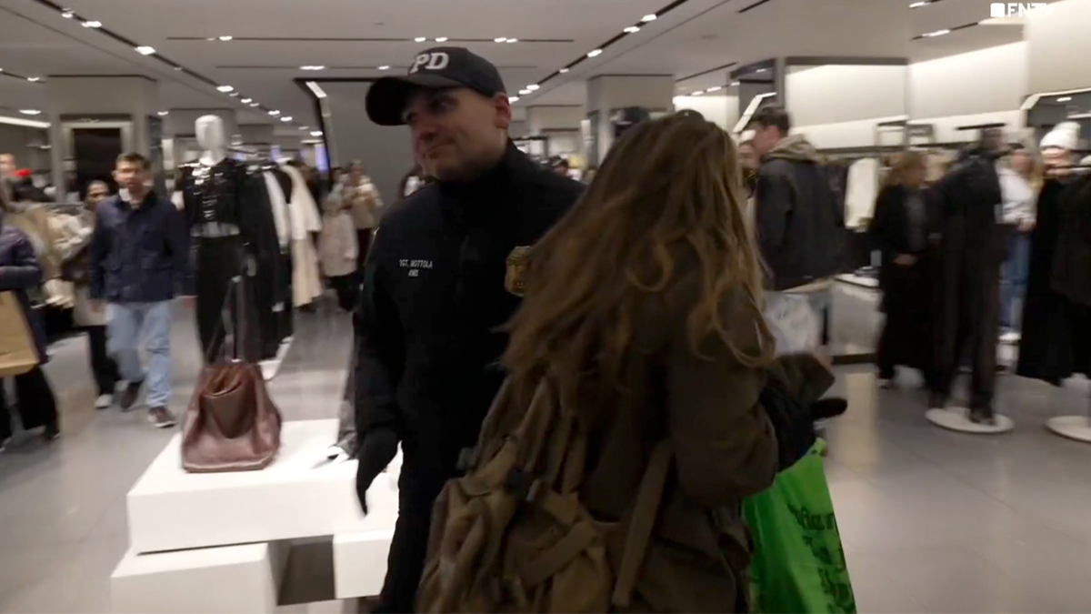 Protesters enter ZARA store in New York City