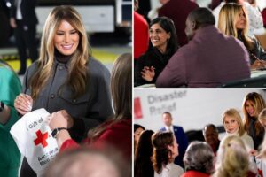 Melania Trump, Usha Vance, and Cheryl Hines write notes, make care packages for military