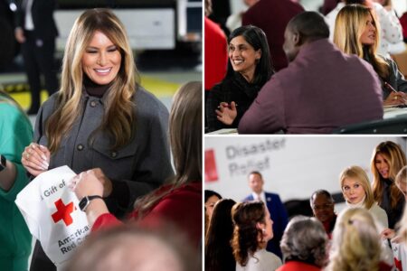 Melania Trump, Usha Vance, and Cheryl Hines write notes, make care packages for military