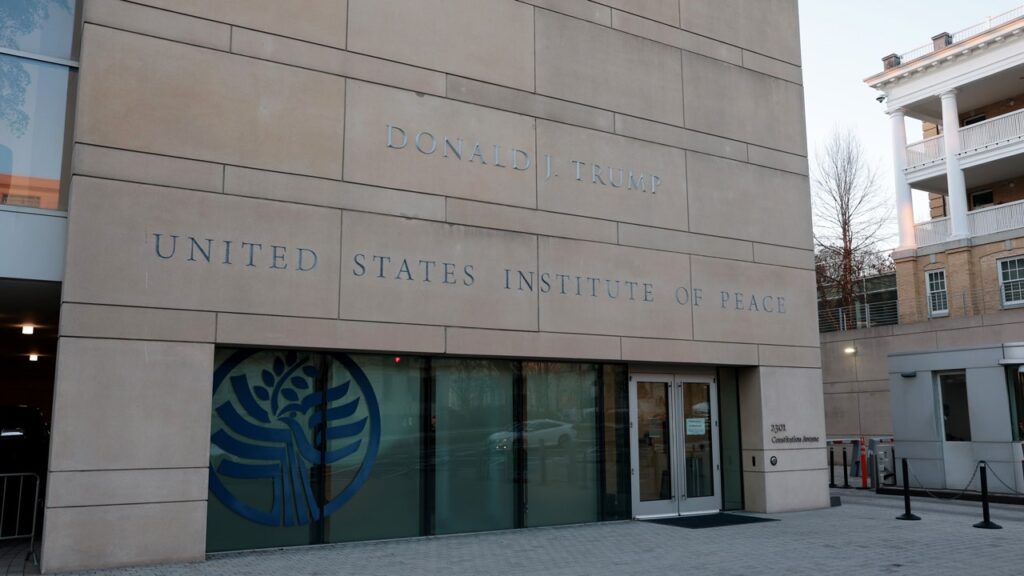 US Institute of Peace officially renamed for Trump as White House moves to dismantle agency: 'Congratulations'