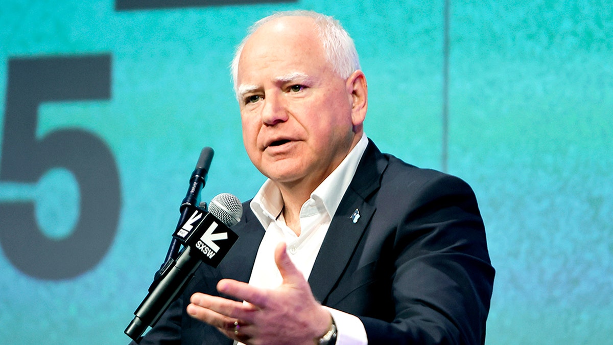 Minnesota Gov. Tim Walz speaking.