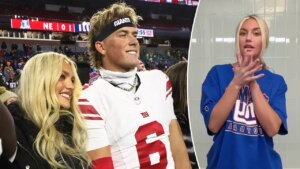 Giants' Jaxson Dart appears to make relationship with influencer, ring girl girlfriend official