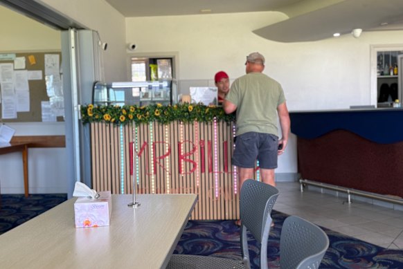 Loc Nguyen is thanked by a customer on Monday afternoon.