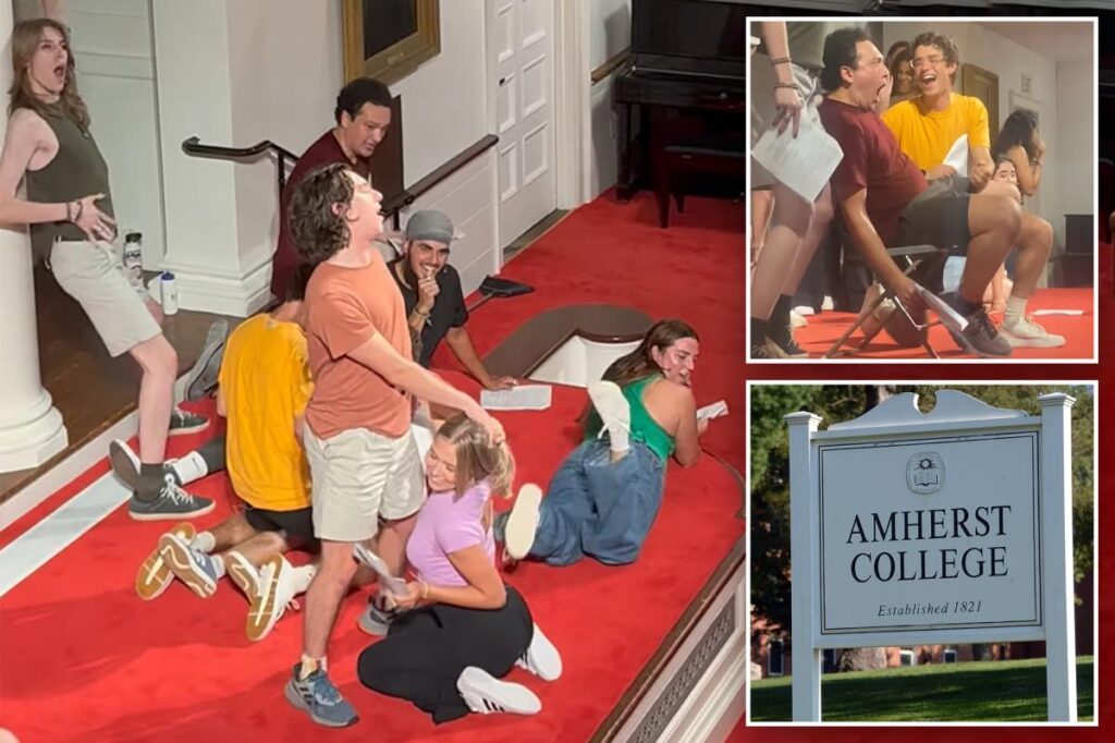Elite liberal arts school Amherst College held ‘disgusting’ orientation performance — where students mimicked sex acts