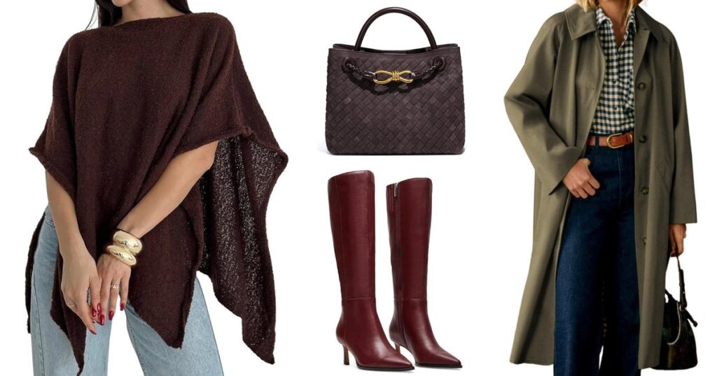 Trending Now: Poncho Sweaters, Studded Bags and Chocolate Brown Everything — From $8