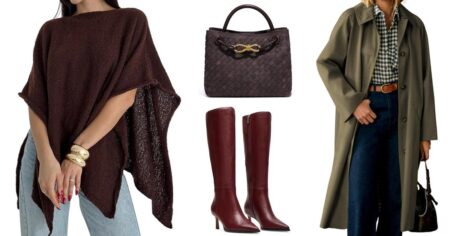 Trending Now: Poncho Sweaters, Studded Bags and Chocolate Brown Everything — From $8