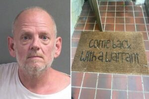 Florida man with doormat reading ‘come back with a warrant’ arrested in large-scale fraud scheme