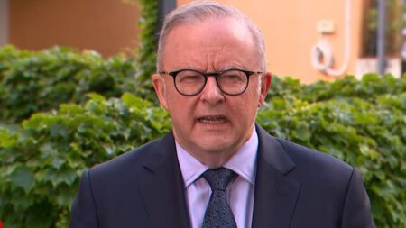 Prime Minister speaks outside St Vincent’s Hospital