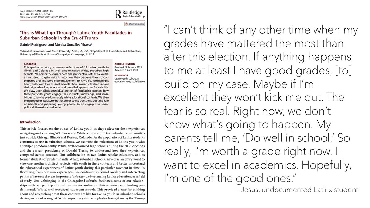 Anti-trump slide in University of Illinois Urbana-Champaign course