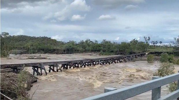 Parts of Queensland are on flood watch as a huge monsoon trough and a low pressure system are expected to unleash days of drenching rain.