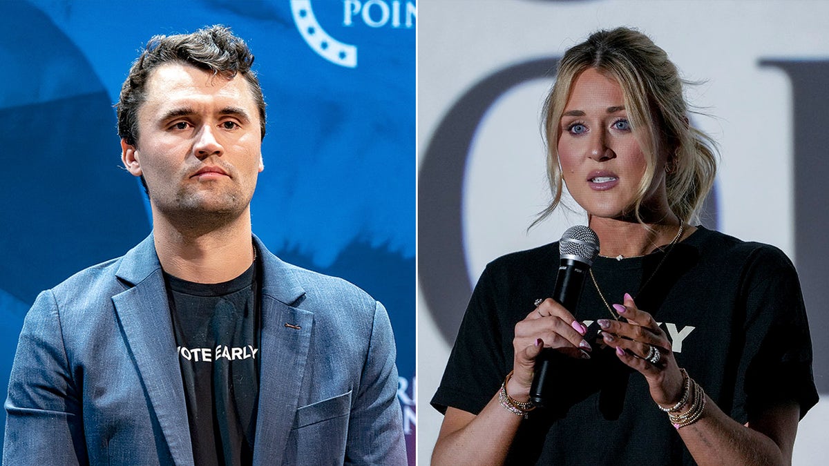 Charlie Kirk and Riley Gaines