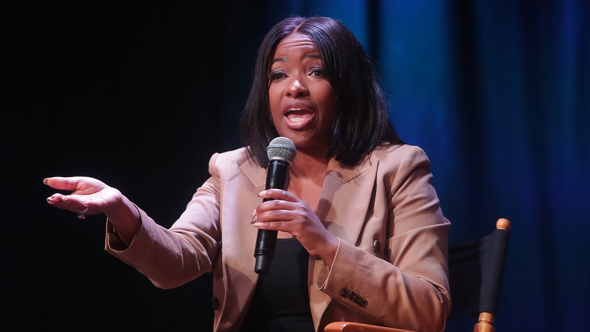 Crockett speaking to a crowd