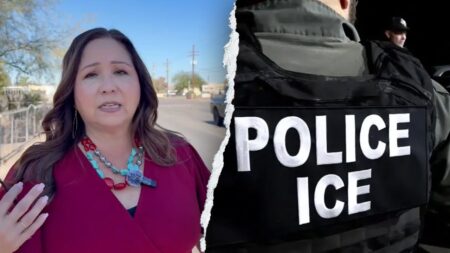 DHS fires back after Dem lawmaker claims she was 'pushed aside and pepper sprayed' during ICE raid