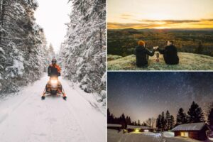 New Brunswick does winter well with dark skies, cozy lodges and icy adventures