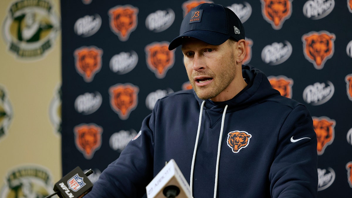 Ben Johnson talks to reporters