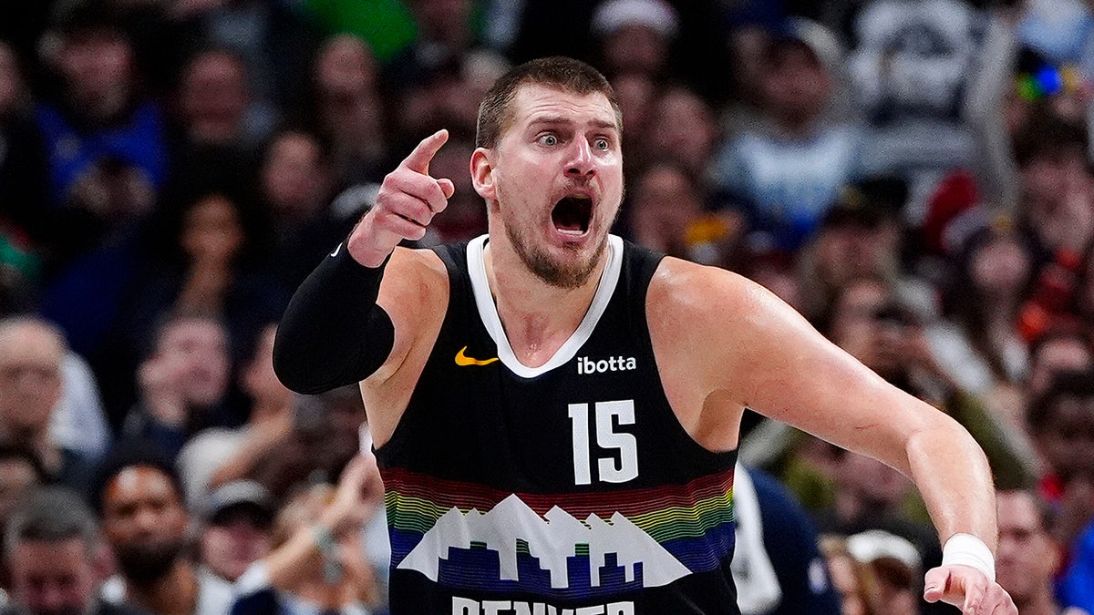Nikola Jokic reacts