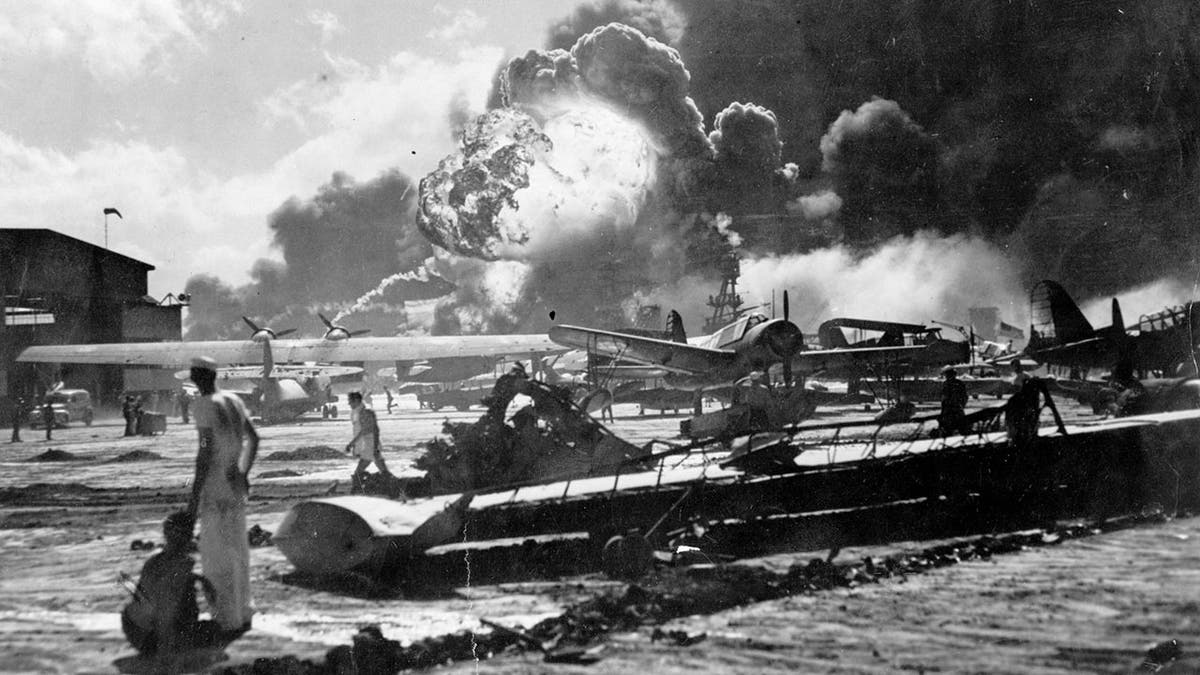 Exploaion at Pearl Harbor