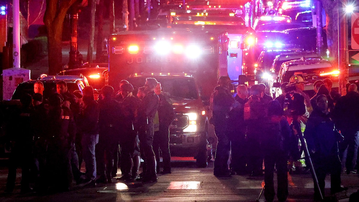 First responders at the Brown University shooting scene