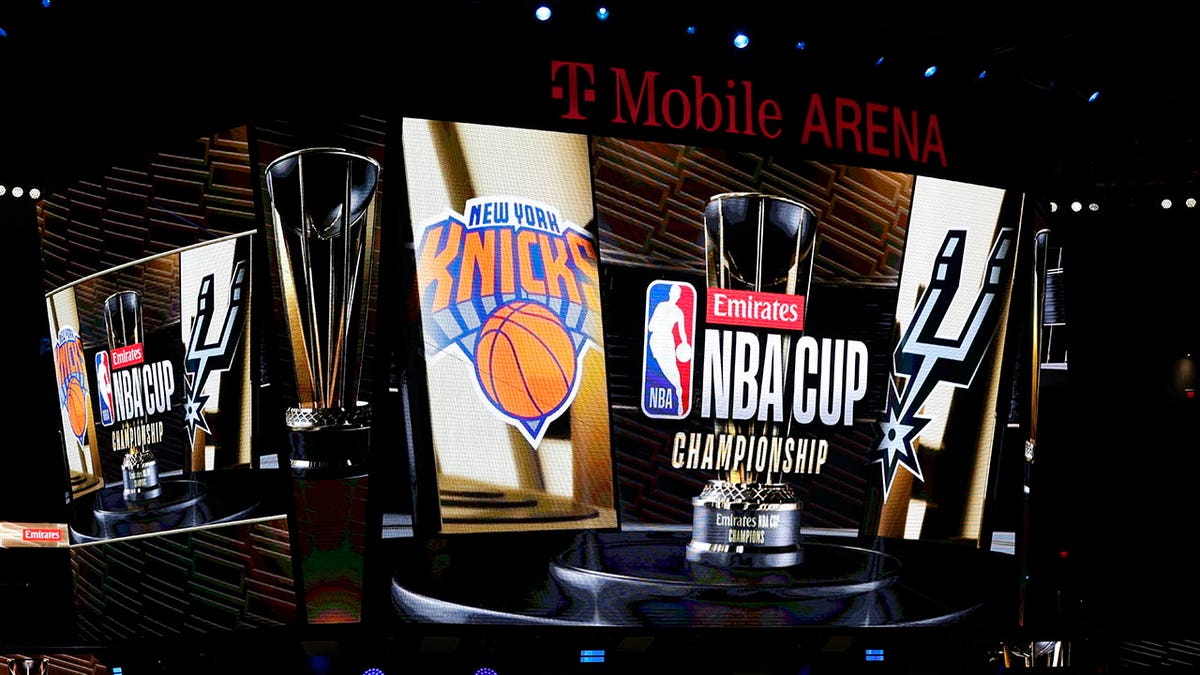 A general view of the arena before the NBA Cup