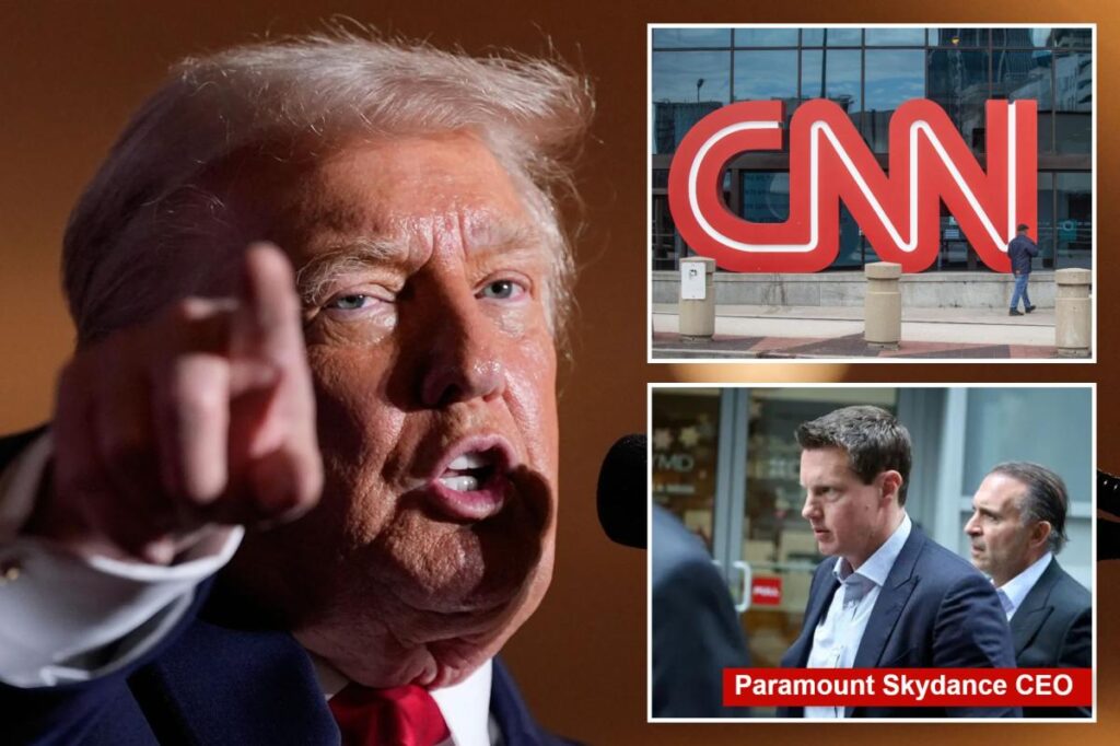 Exclusive | Trump says he wants a new owner for CNN as part of any sale of Warner Bros. Discovery: ‘A very dishonest group of people’
