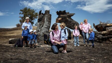 Children in bushfire-ravaged Victoria are returning to school