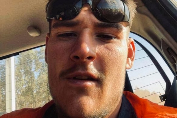 Kaleb Macqueen, 19, was taken to hospital in a serious but stable condition.