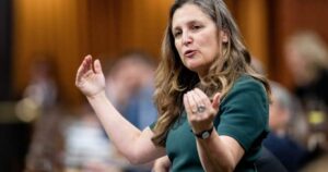 Chrystia Freeland’s resignation as Liberal MP takes effect Friday