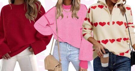 17 Adorable and Cozy Valentine’s Day Sweaters on Amazon (That Aren’t Cheesy!)