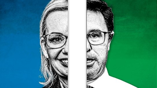 Nationals leader David Littleproud and Liberal leader Sussan Ley.