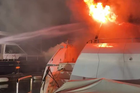 The fire is not currently being treated as suspicious.