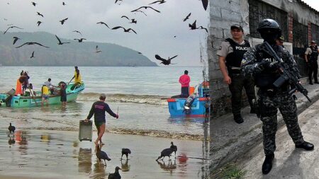 Five severed heads found hanging on Ecuador beach amid escalating gang clashes