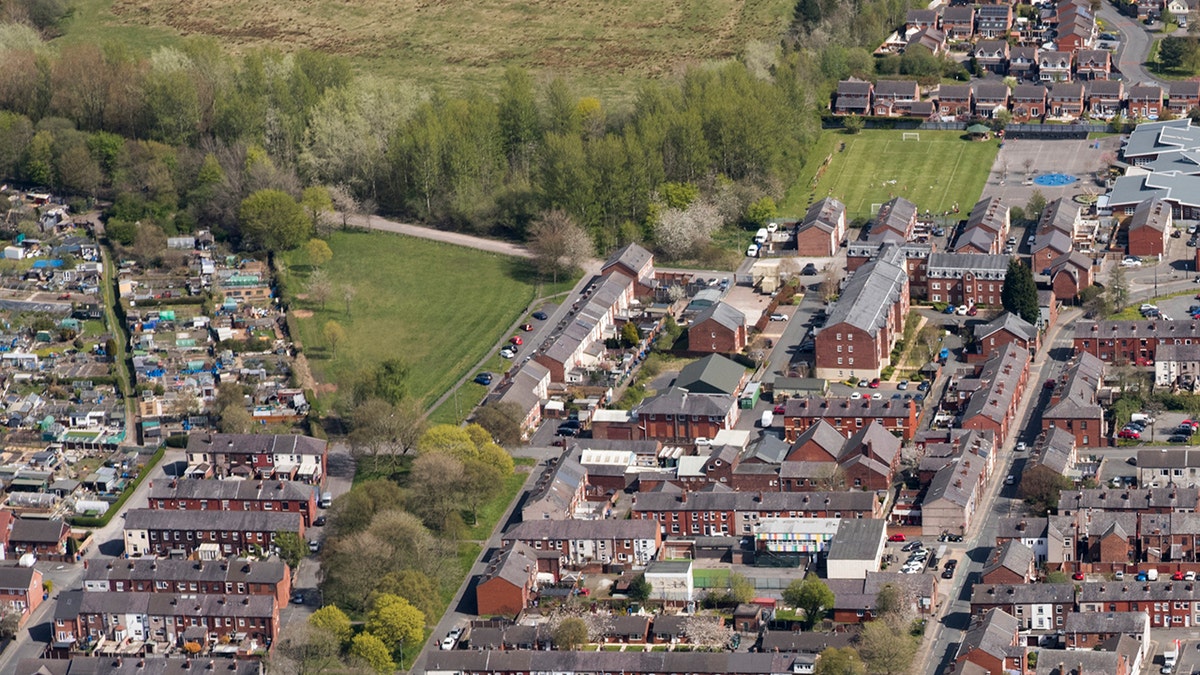 aerial view of greater manchester