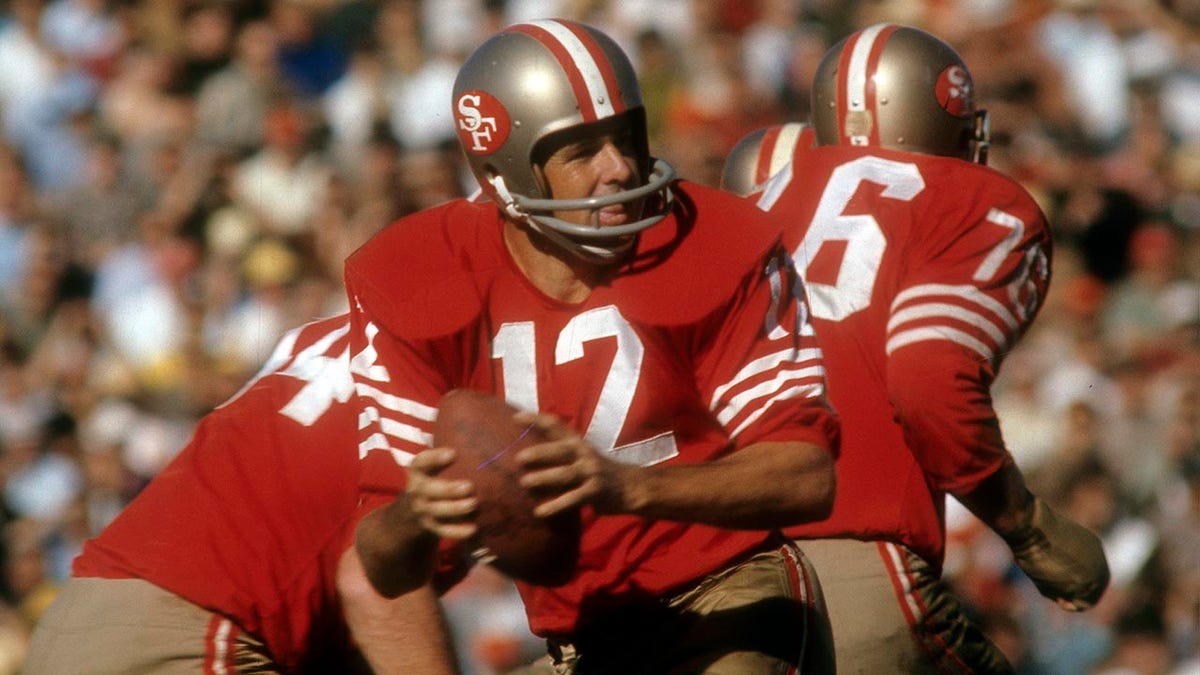 John Brodie during a 49ers game