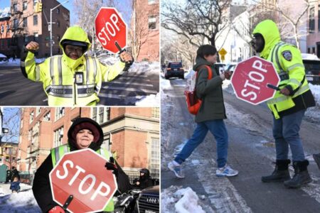 Meet the school crossing guards braving Big Apple’s bitter cold to keep kids safe: ‘Just bundle up and stay warm’