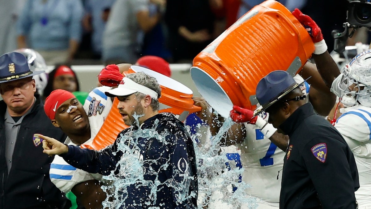 Mississippi Rebels head coach Pete Golding