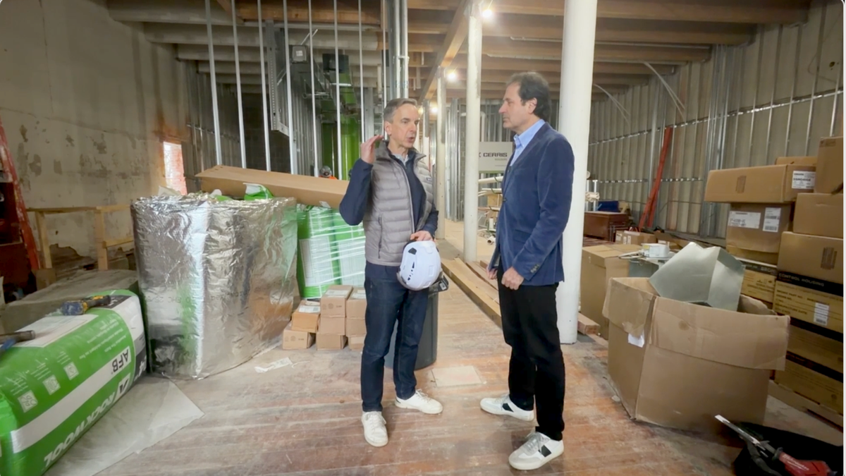 Construction underway on a hotel project in Kansas City’s River Market district.