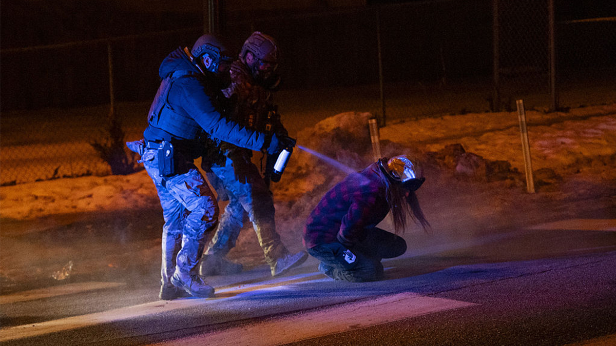 Federal agents deploy tear gas and pepper balls