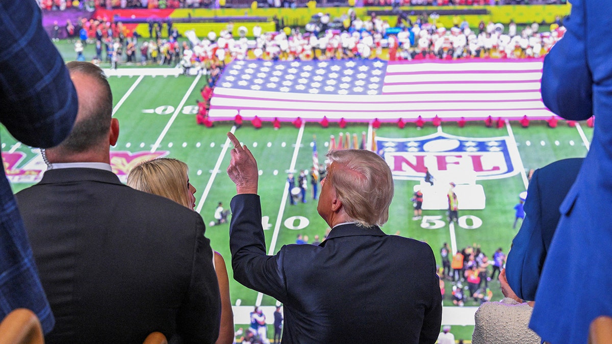 Trump watching last year's Super Bowl