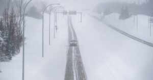 Arctic winds push south through the Prairies, bringing snow and frigid temperatures