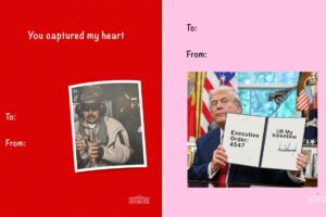 White House unveils cheeky Valentine’s Day cards featuring Maduro, Rubio and the shutdown sombrero: ‘You captured my heart’Â