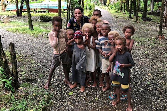 Dr Marianne Gale – pictured here in the Solomon Islands in 2019 – has worked with Medecins Sans Frontieres, the World Health Organisation, and other NGOs. 