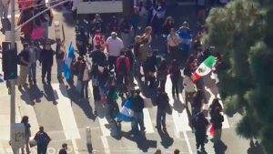 Federal agent attacked and hospitalized during anti-ICE protest in Downtown LA